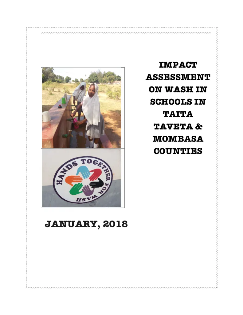 School WASH impact assessment cover