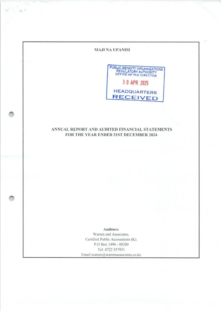 Audited financial statement for 2024
